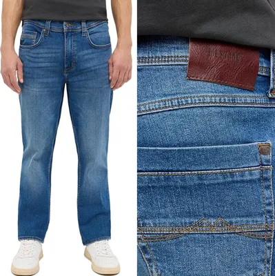 Produktbild von MUSTANG, Herren Jeanshosen, Straight fit, WASHINGTON, W31 L30, Blau, Jeans, baggyjeans, buggy