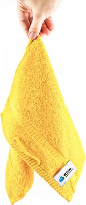 Immagine prodotto di set di asciugamani in spugna Carli - 100% cotone - Oekotex 500 GSM - Asciugamani da bagno in spugna - Asciugamani, asciugamani per ospiti 30x50 cm - Giallo
