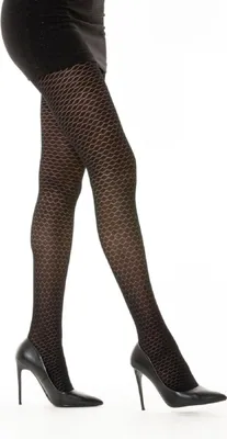 Immagine prodotto di Collant neri eleganti - design trasparente per outfit femminili 40 denari L/XL