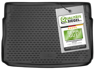 Produktbild von WALSER XTR Kofferraumwanne für Seat Arona (KJ7), oberer Ladeboden 2017-Heute, 100% passgenaue Antirutschmatte Auto, Gummimatte Auto, Kofferraum Schutzmatte, Auto Gummimatten
