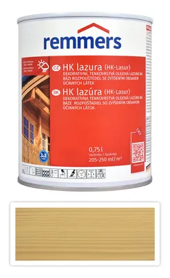 Obrázek produktu pro REMMERS HK lazura - ochranná lazura na dřevo pro exteriér 0.75 l Hemlock