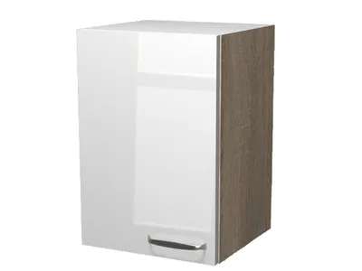 Produktbild von Hängeschrank Küche - 40 cm breit - Hochglanz Weiß Sonoma Eiche – Valencia