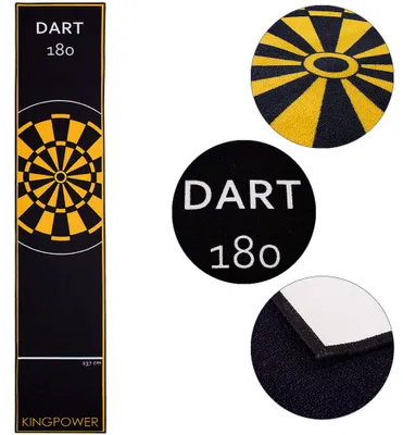 Image de Dart 290x60 cm Tapis de Fléchettes Tournoi Fléchettes Paillet de Fléchettes Kingpower