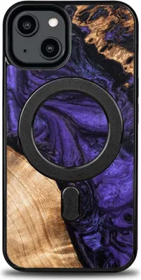 Produktbild von Bewood Unique Case für iPhone 14 - Violett mit MagSafe