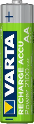Produktbild von Varta Longlife, Wiederaufladbarer Akku, AA, Nickel-Metallhydrid (NiMH), 1,2 V, 2 Stück(e), 2100 mAh