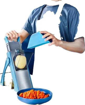 Immagine prodotto di Tagliaverdure, lame regolabili, facile da pulire, blu