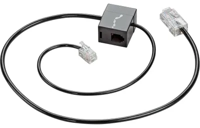 Produktbild von HP Poly Savi Office Telefonschnittstellenkabel, Kabel, Schwarz