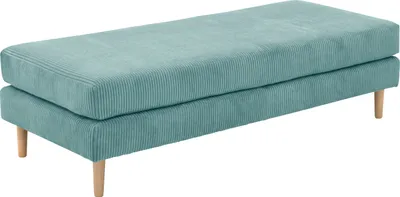 Produktbild von Max Winzer Hocker Florian - Cordstoff eisblau - Maße: 160 x 71 x 45 cm