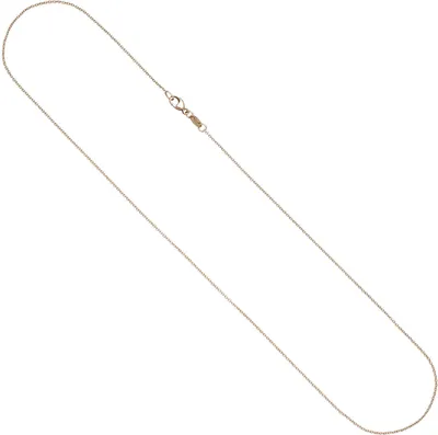 Produktbild von 1mm Kette Rundankerkette, rund, 585 Gold Rotgold Halsschmuck Rotgoldkette, 45cm