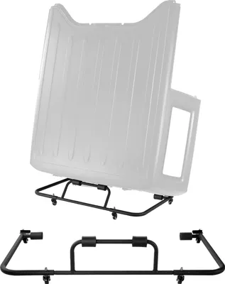 Immagine prodotto di VEVOR carrello portaoggetti da tetto con 3 fori regolabili e spessa imbottitura con verniciatura a polvere, adatto per Jeep Wrangler TJ JK JL JT