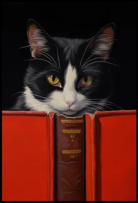 Immagine prodotto di Poster 68x101cm Gatto studente
