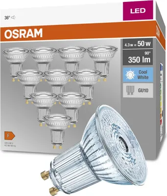 Zdjęcie produktu dla Żarówka LED Osram PAR 16 Chłodna biel 4000 K 4,3 W GU10