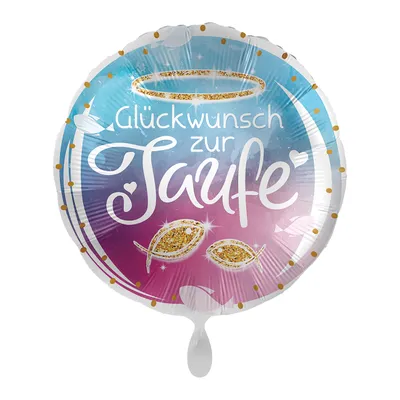 Produktbild von Glückwunsch zur Taufe Folienballon 43cm