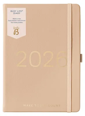 Immagine prodotto di Busy B - Agenda settimanale A5 per l'anno 2026 - Calendario per studenti