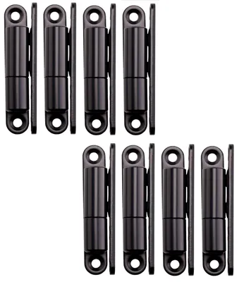 Zdjęcie produktu dla SOTECH Zawiasy do drzwi, zawiasy przykręcane 15 x 83 mm, czarne (8 sztuk)