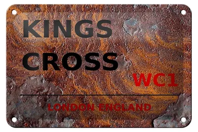 Produktbild von Blechschild London 18x12cm England Kings Cross WC1