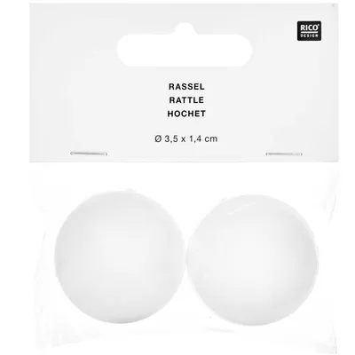 Obrázok produktu pre 2 Rasseln - 3,5 cm durchmesser & 1,4 cm dick