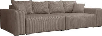 Obrázek produktu pro FEDVE Gauč Elstra Rozkládací pohovka Obývací pokoj Funkce spaní Moderní design Béžová (Tilia 17)