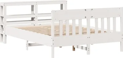 Immagine prodotto di vidaXL Letto in legno massiccio senza materasso bianco 150x200 cm in legno di pino