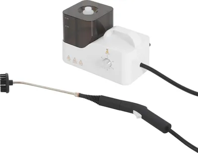 Zdjęcie produktu dla Odkurzacz parowy - Ręczny - Zbiornik 1,4 l - 2600 W - 220 V - Wysokie ciśnienie - Wysoka temperatura - Wtyczka EU - Biały