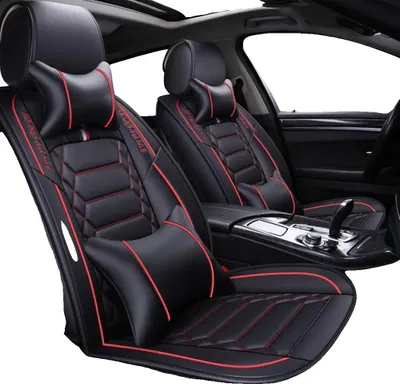 Immagine prodotto di Coprisedili per auto, Design lussuoso, Compatibilità universale, Rosso