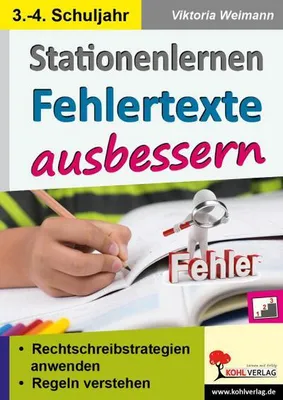 Immagine prodotto di Stationenlernen Fehlertexte ausbessern / Klasse 3-4