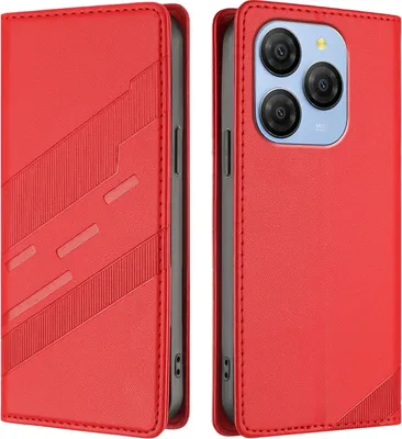 Immagine prodotto di Custodia per Blackview Shark 9, custodia a portafoglio in Finto cuoio con slot per schede e funzione stand Rot