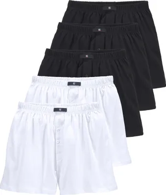 Produktbild von H.I.S. Weiter Boxer Herren Boxer 5 -teilig weiß, schwarz Größe 6