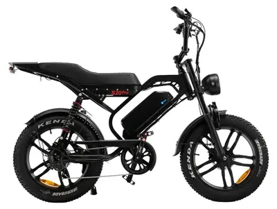 Obrázok produktu pre V20 S20 Pro - Elektrický fatbike vrátane reťazového zámku - 20 palcov - Motor 250W - Dojazd 60 km - Hydraulické kotúčové brzdy - Batéria 864Wh - Celoodpružený - Čierna