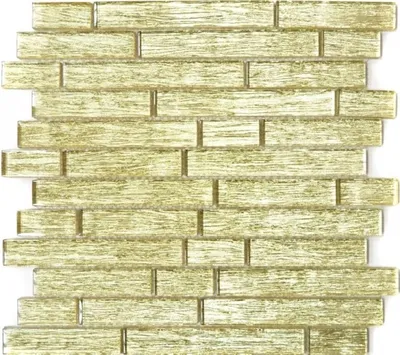 Produktbild von Mosaikfliese Transluzent Verbund Glasmosaik Crystal Chic gold MOS86-8CGO