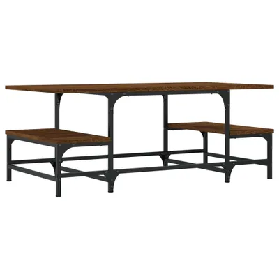 Produktbild von vidaXL Couchtisch Braun Eichen-Optik 100x50,5x40 cm Holzwerkstoff