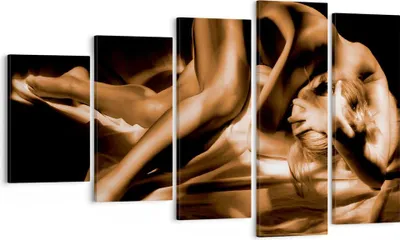 Produktbild von Bild auf Leinwand - Leinwandbild - Nackte Frau Akt Modell Photofitness - 100x60cm - Wand Bild - Wanddeko - Leinwanddruck - Bilder - Kunstdruck - Leinwand bilder - Wandkunst - EG100x60-0349