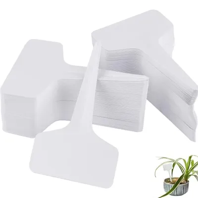 Produktbild von Pflanzenetiketten 100 Stück – Pflanzenstecker 6 x 10 cm – Pflanzenschilder für Garten & Gemüsebeet – Kräuter- und Pflanzenetiketten zum Beschriften