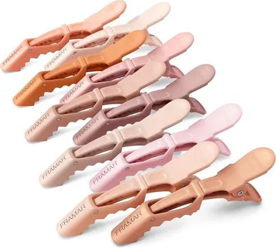 Produktbild von Famanu Krokodilklemmen 10 Stück - Hochwertige Haarclips für Styling