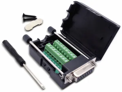 Produktbild von QUADRIOS, 2010C253, USB-Modular-Set, D-Sub, Buchse, Einbau horizontal, Polzahl 15