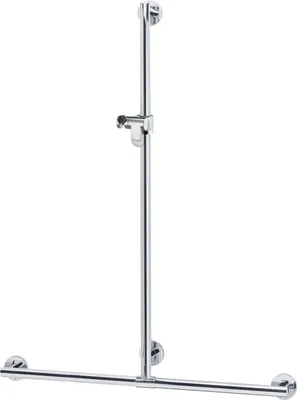 Produktbild von Keuco Plan / Plan Care Duschhandlauf 1182 x 1263 mm mit Brausestange frei positionierbar - verchromt - 34914011111