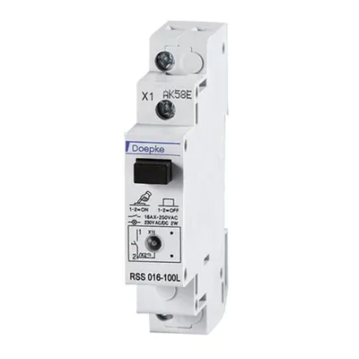 Immagine prodotto di DOEPKE&CO. Interruttore di comando REG 1S 16A 250V ge LED 1TE