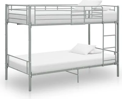 Produktbild von Etagenbett Grau Metall 90×200 cm