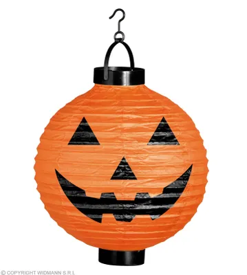 Produktbild von Halloween Deko Laterne "Kürbis" LED 20 cm | Orange