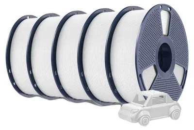 Obrázek produktu pro Filament pro 3D tiskárny, materiál PETG, průměr 1,75 mm, 5 kg, bílá barva