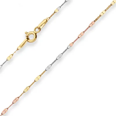 Produktbild von 1,5mm Armband Fantasiekette Goldarmband Armschmuck aus 585 Gold Gelbgold 19cm