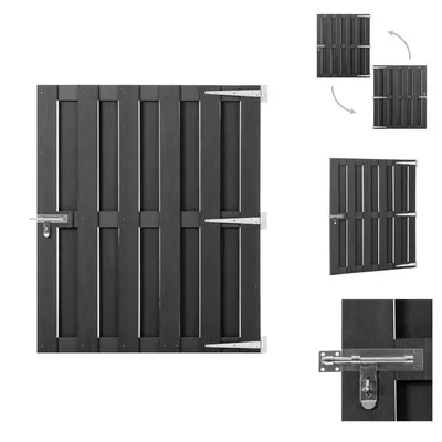 Produktbild von vidaXL Gartentor WPC 100x112 cm Grau -  Gartentore