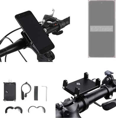 Produktbild von K-S-Trade Handyhalterung für das Fahrrad kompatibel mit HMD Skyline Halter Lenkstange Fahrradhalterung Motorrad Bike Mount Befestigung Smartphone