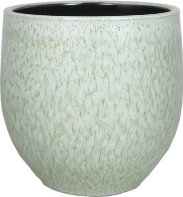 Produktbild von INNA-Glas Pflanzgefäßaus Keramik, gesprenkelt, minzgrün-weiß, 34 cm, Ø 34 cm - Übertopf