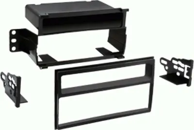 Imagen del producto de Placa de panel frontal de 1 DIN con compartimento para objetos, compatible con Nissan Juke/Tiida/Versa, de color