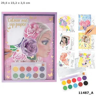 Produktbild von DEPESCHE VERTR. Colour me up Paper TOPModel, mit Pinsel & Farbpalette