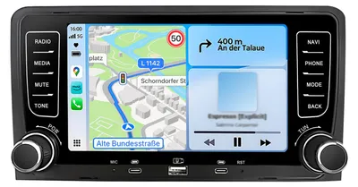 Immagine prodotto di 64 GB DAB+ Per Audi A3 8P 2003-2012 Autoradio Android Auto GPS SAT NAVI Carplay SWC BT