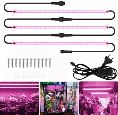 Produktbild von 216 LED Vollspektrum Pflanzenlampe Gewächshaus Zimmerpflanzen Pflanzenlicht Grow Lampe - 3Pcs