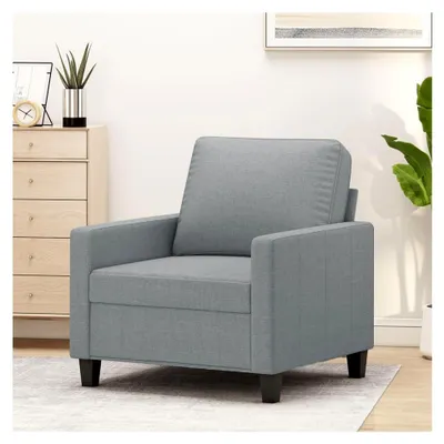 Produktbild von Sofasessel Hellgrau 60 cm Stoff, Relaxsessel, Fernsehsessel, Kinosessel, Gaming Couch