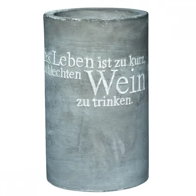 Produktbild von Räder Vino Beton Weinkühler "Das Leben ist zu kurz" 10405